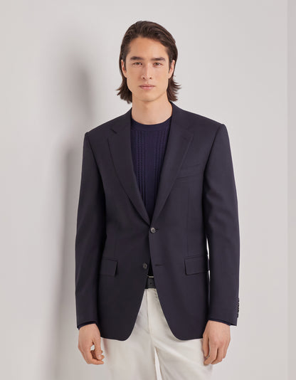Dark Navy Blue Impeccabile Wool Blazer
