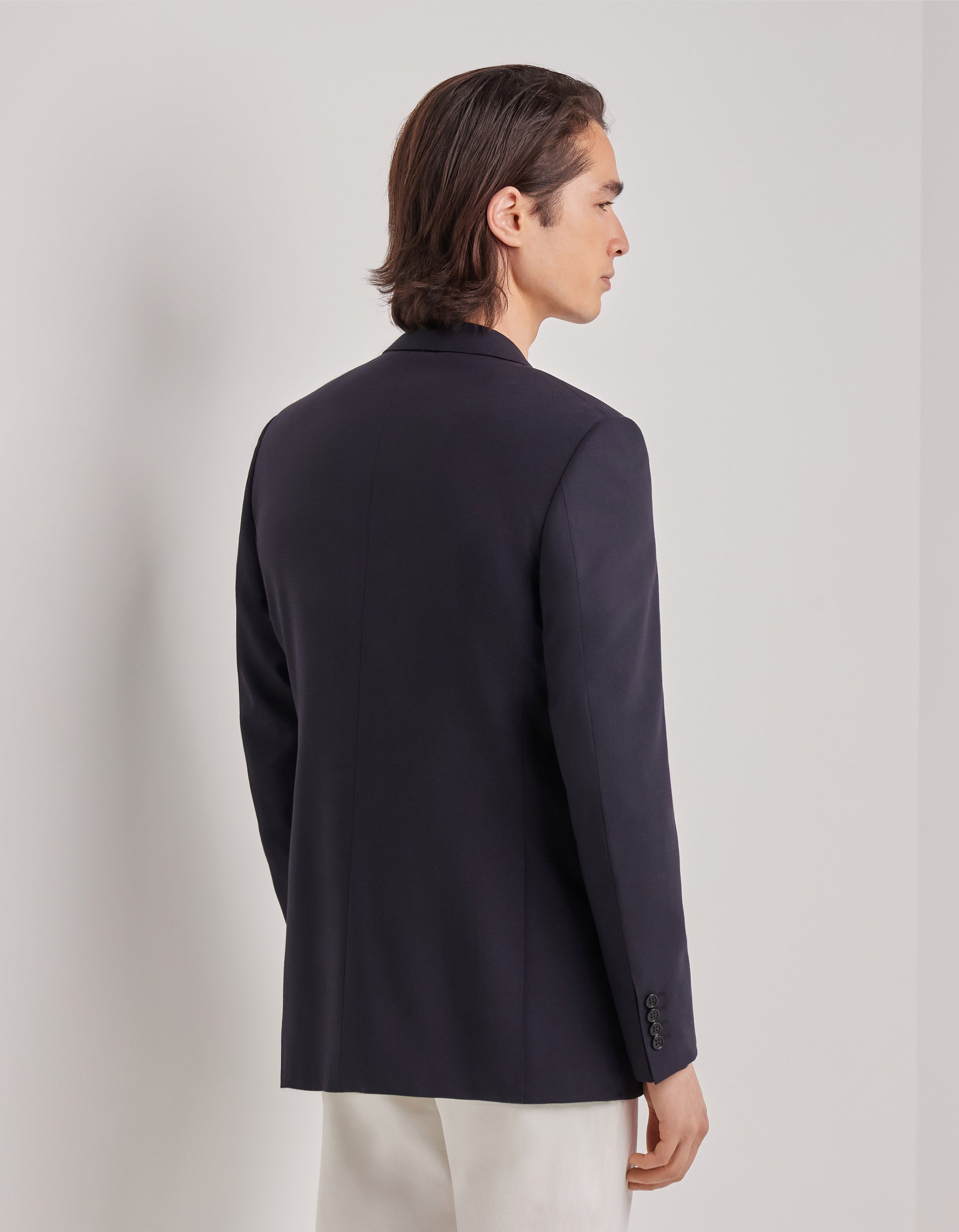 Dark Navy Blue Impeccabile Wool Blazer