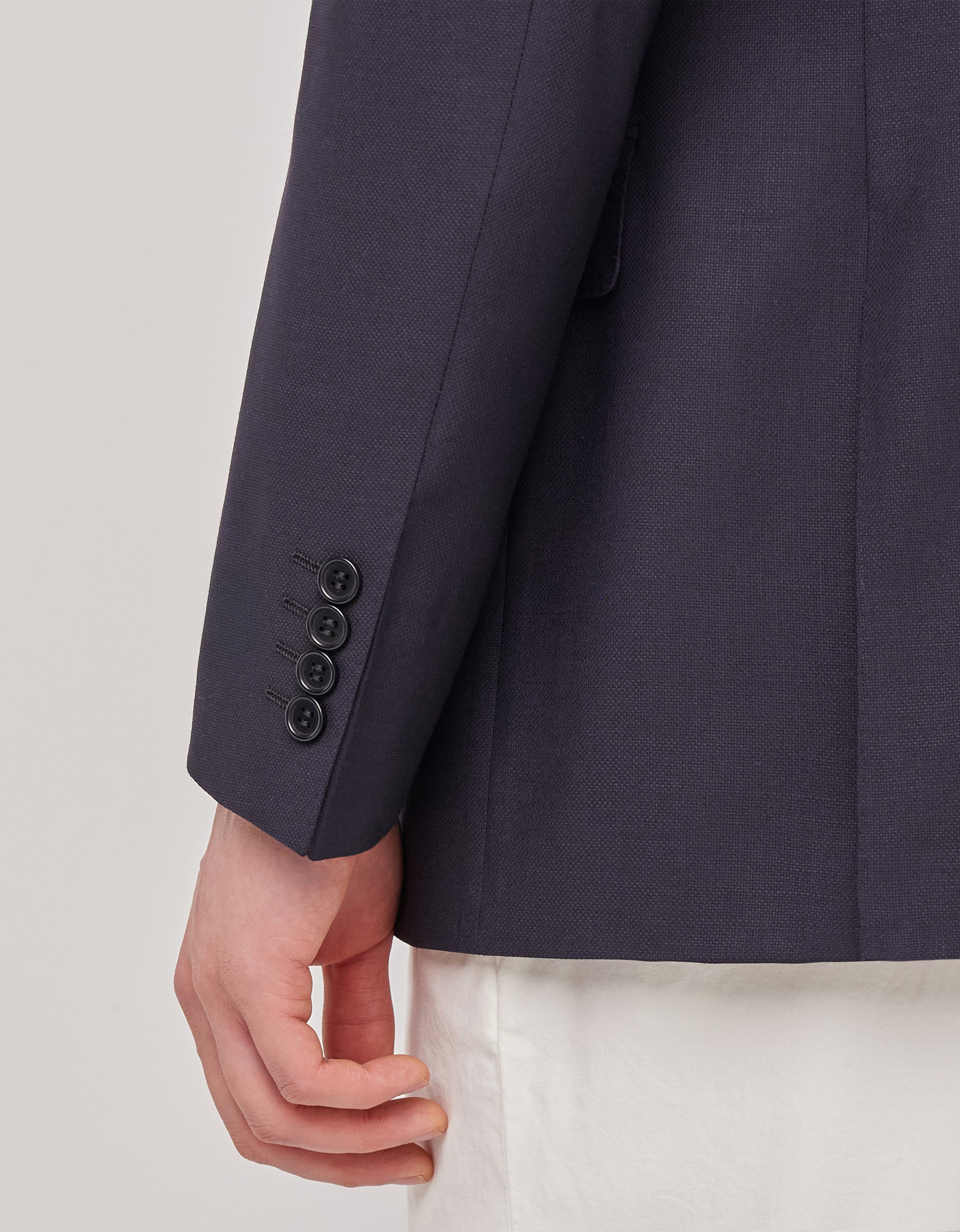 Dark Navy Blue Impeccabile Wool Blazer