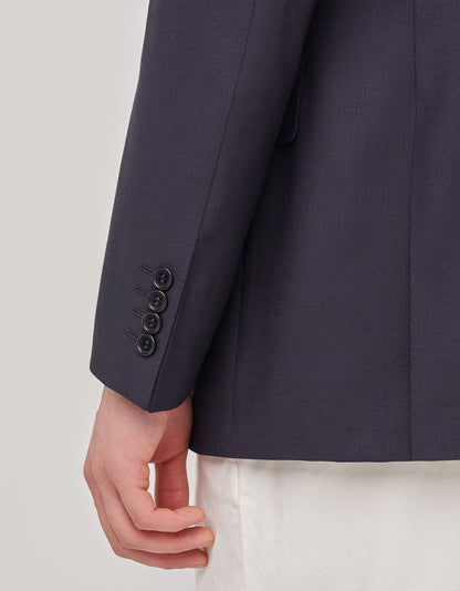 Dark Navy Blue Impeccabile Wool Blazer