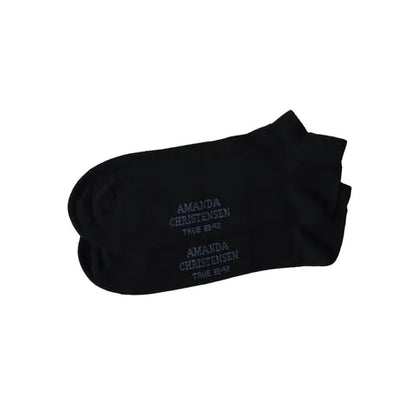 Black Cotton Sneaker Socks