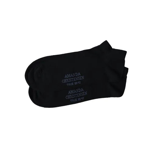 Black Cotton Sneaker Socks