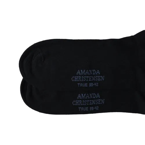 Black Cotton Sneaker Socks