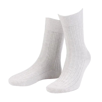 Off White Cotton Socks