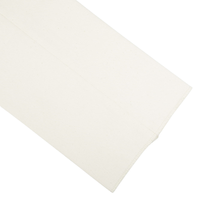 An Alexander Kraft Monte Carlo Cream White Cotton Twill Updated Gurkha Trouser with a slim cut, placed on a white surface.