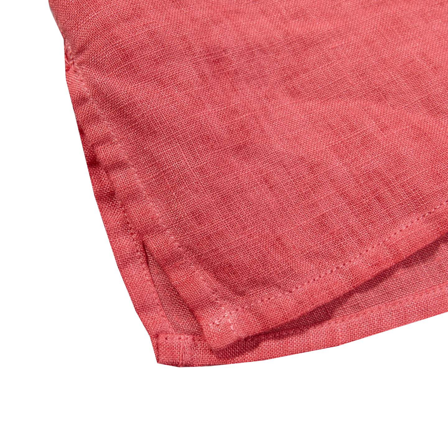 Pink Short Sleeve Linen Shirt