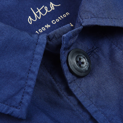 Altea Blue Cotton Poplin Field Jacket Brim