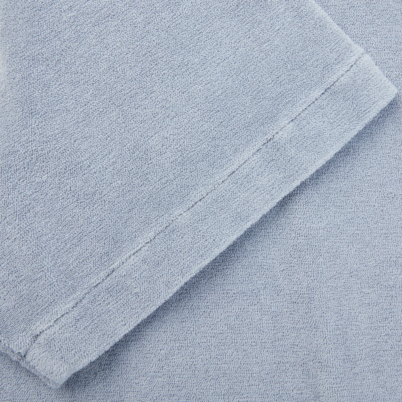 Altea Blue Organic Towelling Cotton Capri Collar Shirt Cuff