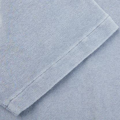 Altea Blue Organic Towelling Cotton Capri Collar Shirt Cuff