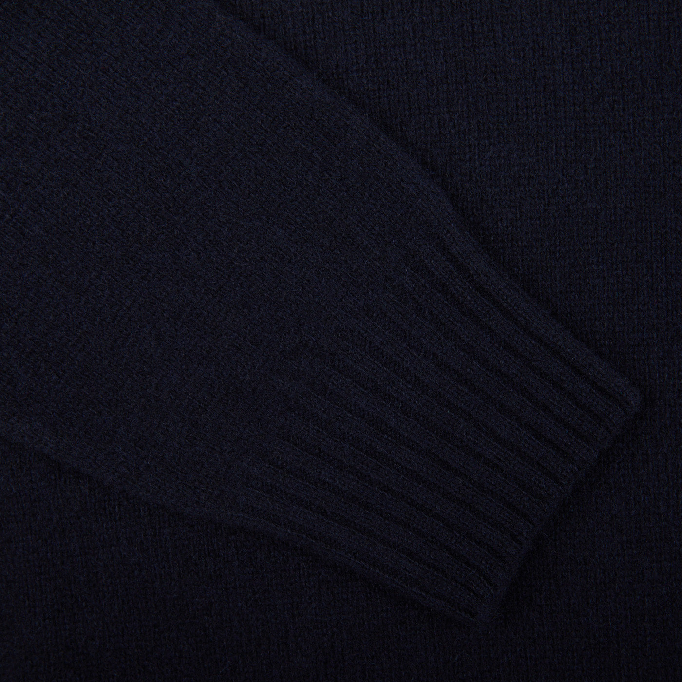 Altea Navy Blue Wool Cashmere Rollneck Cuff