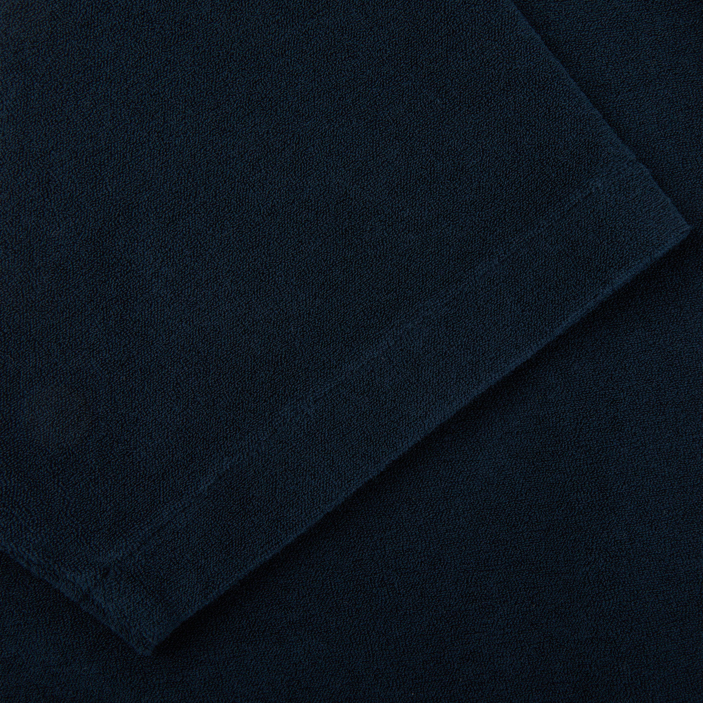 Altea Navy Organic Towelling Cotton Capri Collar Shirt Cuff