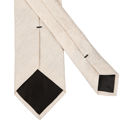 Amanda Christensen Beige Melange Woven Linen Tie Back