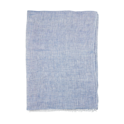 Amanda Christensen Blue Melange Linen Gauze Scarf Feature