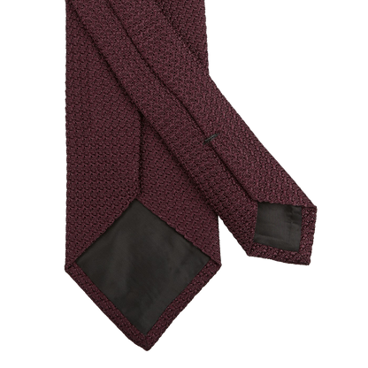 Amanda Christensen Burgundy Grenadine Grossa Lined Silk Tie Back