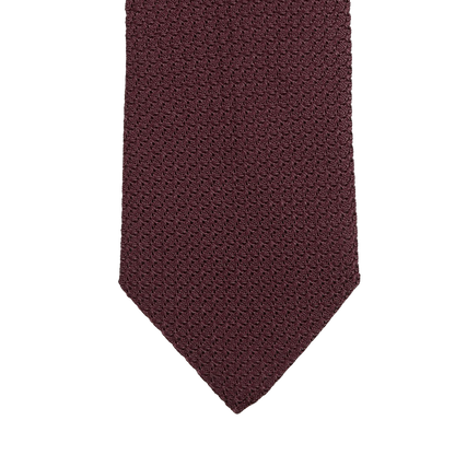 Amanda Christensen Burgundy Grenadine Grossa Lined Silk Tie Tip