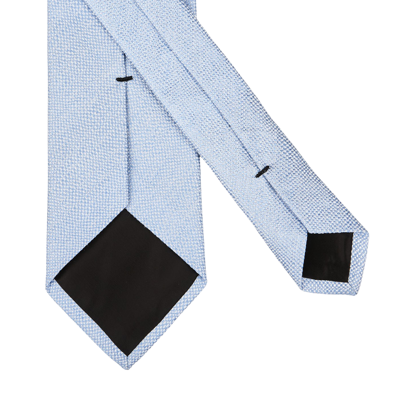Amanda Christensen Light Blue Melange Woven Linen Tie Back