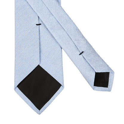 Amanda Christensen Light Blue Melange Woven Linen Tie Back