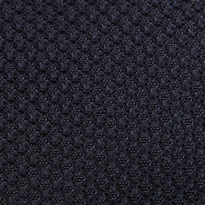 Amanda Christensen Navy Blue Grenadine Grossa Lined Silk Tie Fabric