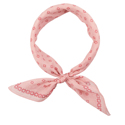 Amanda Christensen Pink Flower PrinteAmanda Christensen Pink Flower Printed Cotton Bandana Featured Cotton Bandana Feature