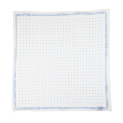 Amanda Christensen White Flower Printed Cotton Bandana Print