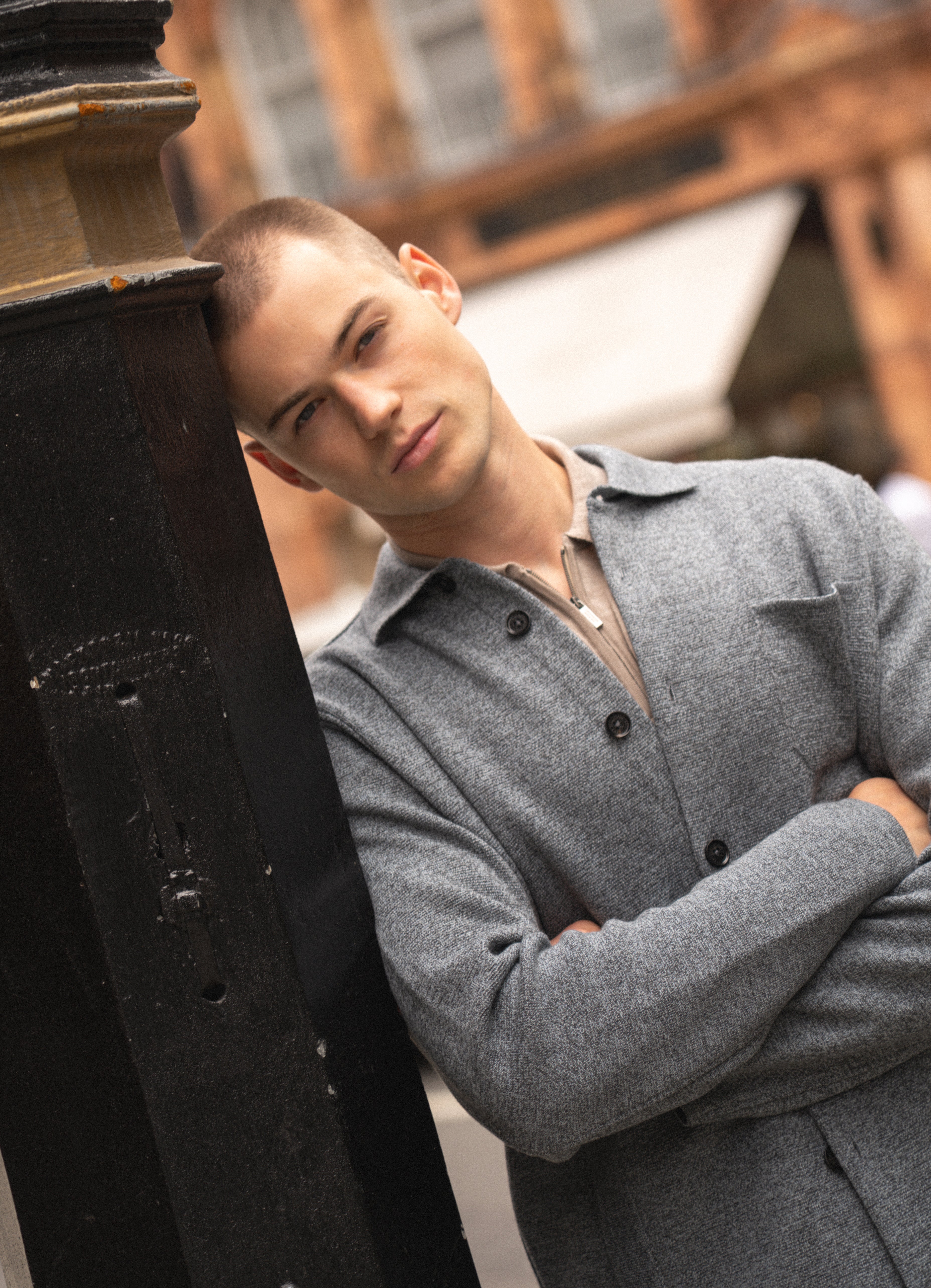Steel Blue Milano Knit Overshirt