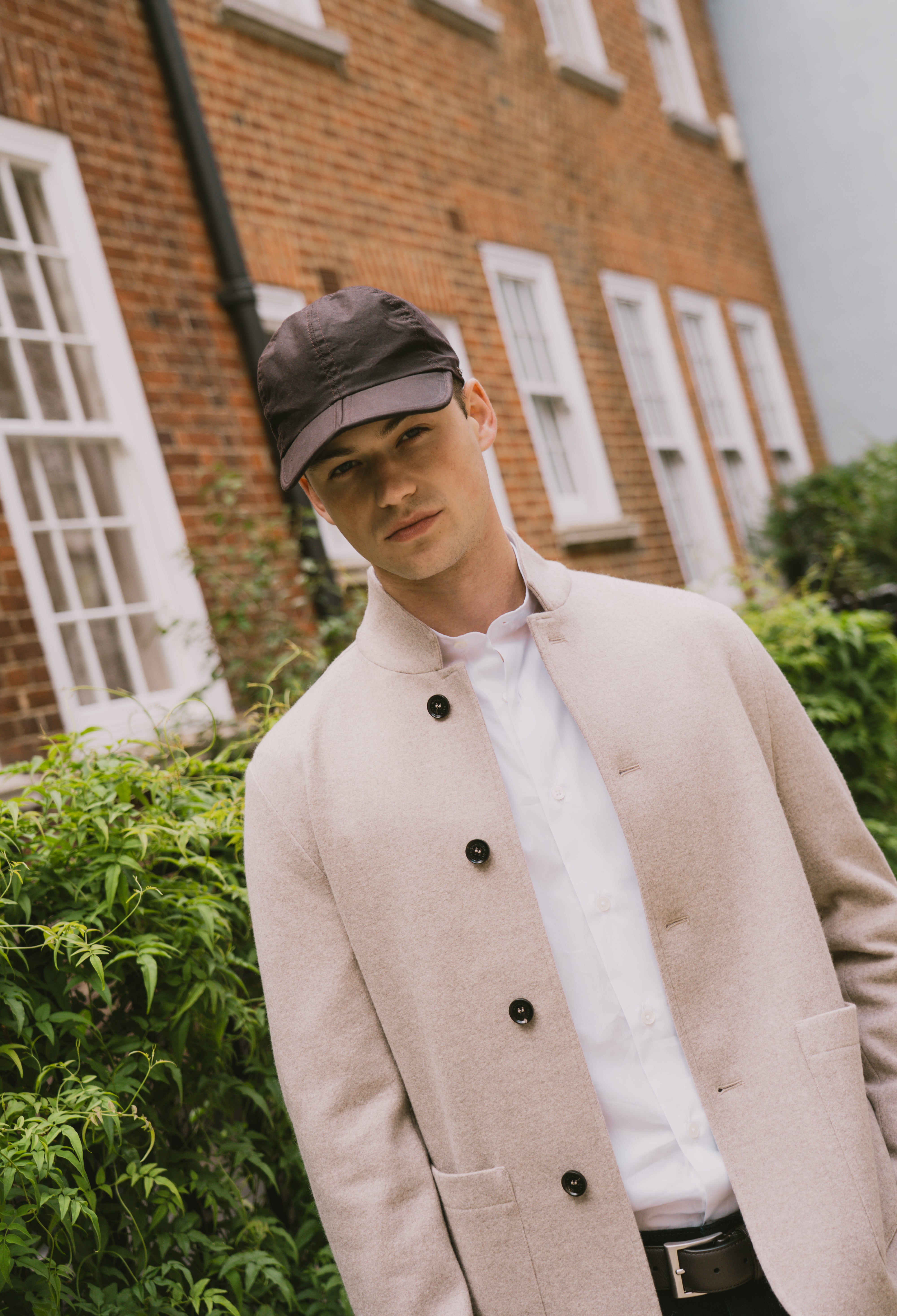 Beige Wool Jersey Unlined Blazer