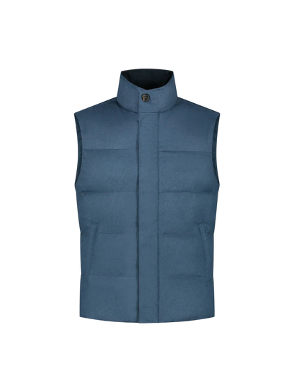 Steel Blue Wool/Cashmere AUR1 Bodywarmer