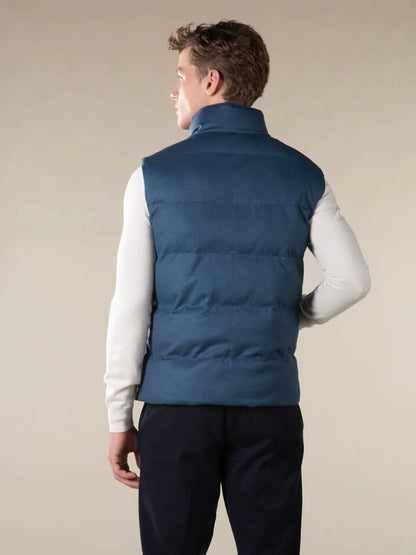 Steel Blue Wool/Cashmere AUR1 Bodywarmer