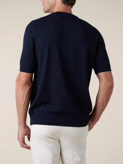 Navy Cashwool T-Shirt
