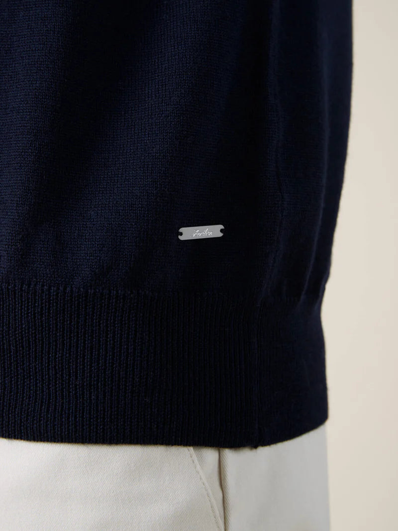 Navy Cashwool T-Shirt