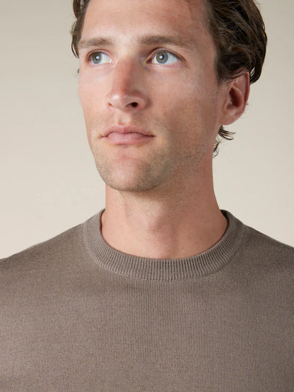 Taupe Beige Cashwool T-Shirt