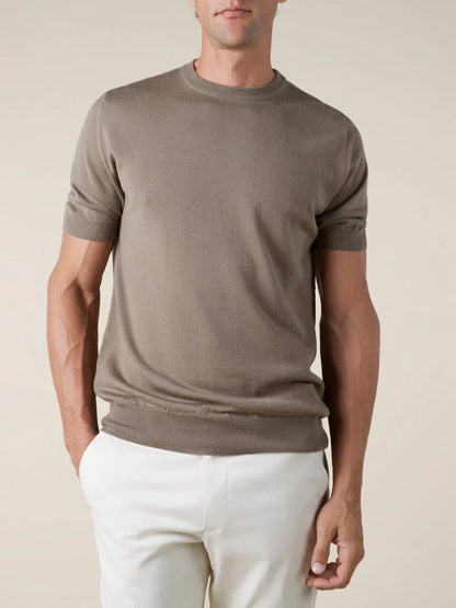 Taupe Beige Cashwool T-Shirt