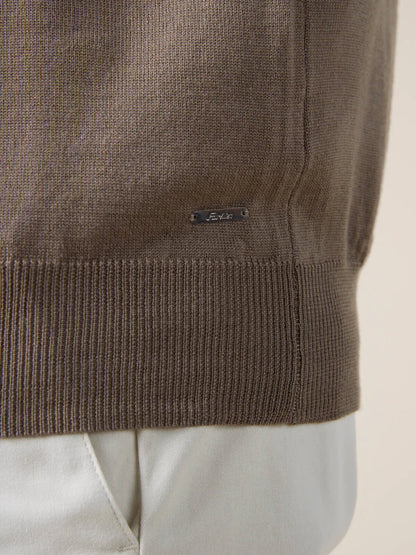 Taupe Beige Cashwool T-Shirt