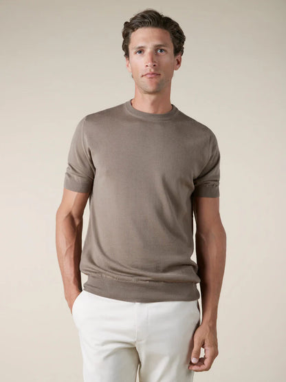 Taupe Beige Cashwool T-Shirt