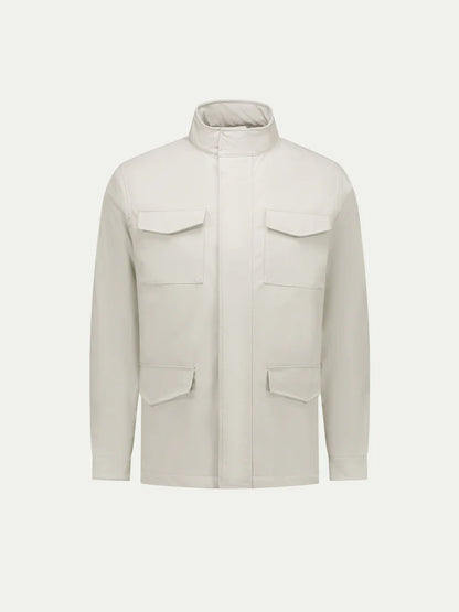 Ecru Nylon Field Jacket