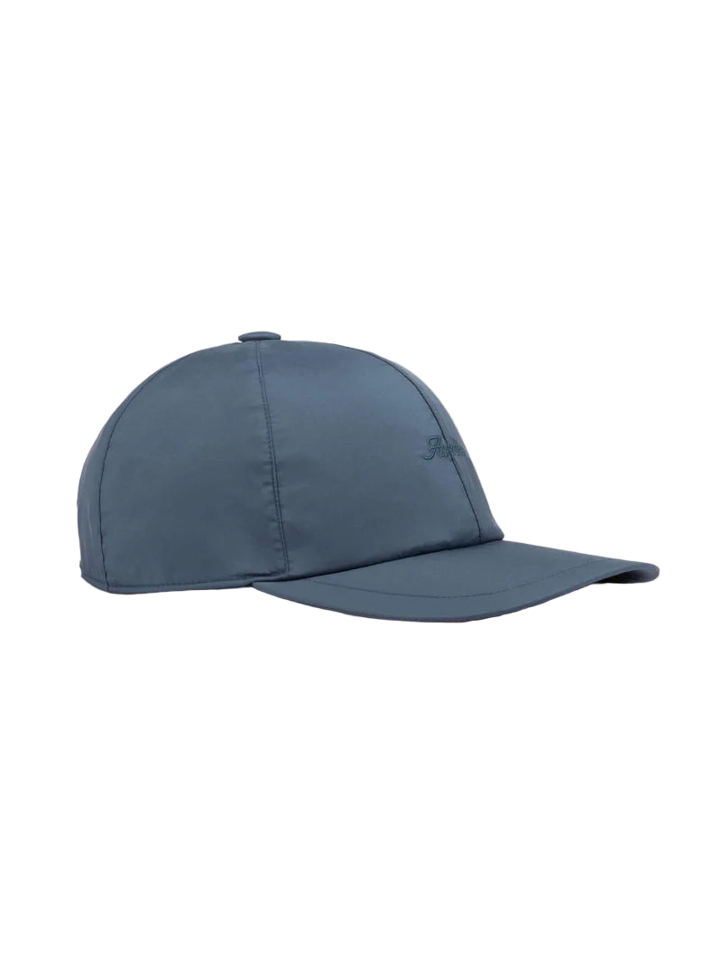 Steel Blue Nylon Baseball Cap