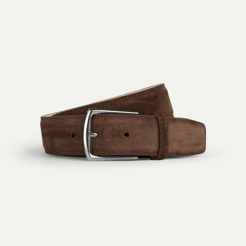 Chocolate Brown Suede Belt
