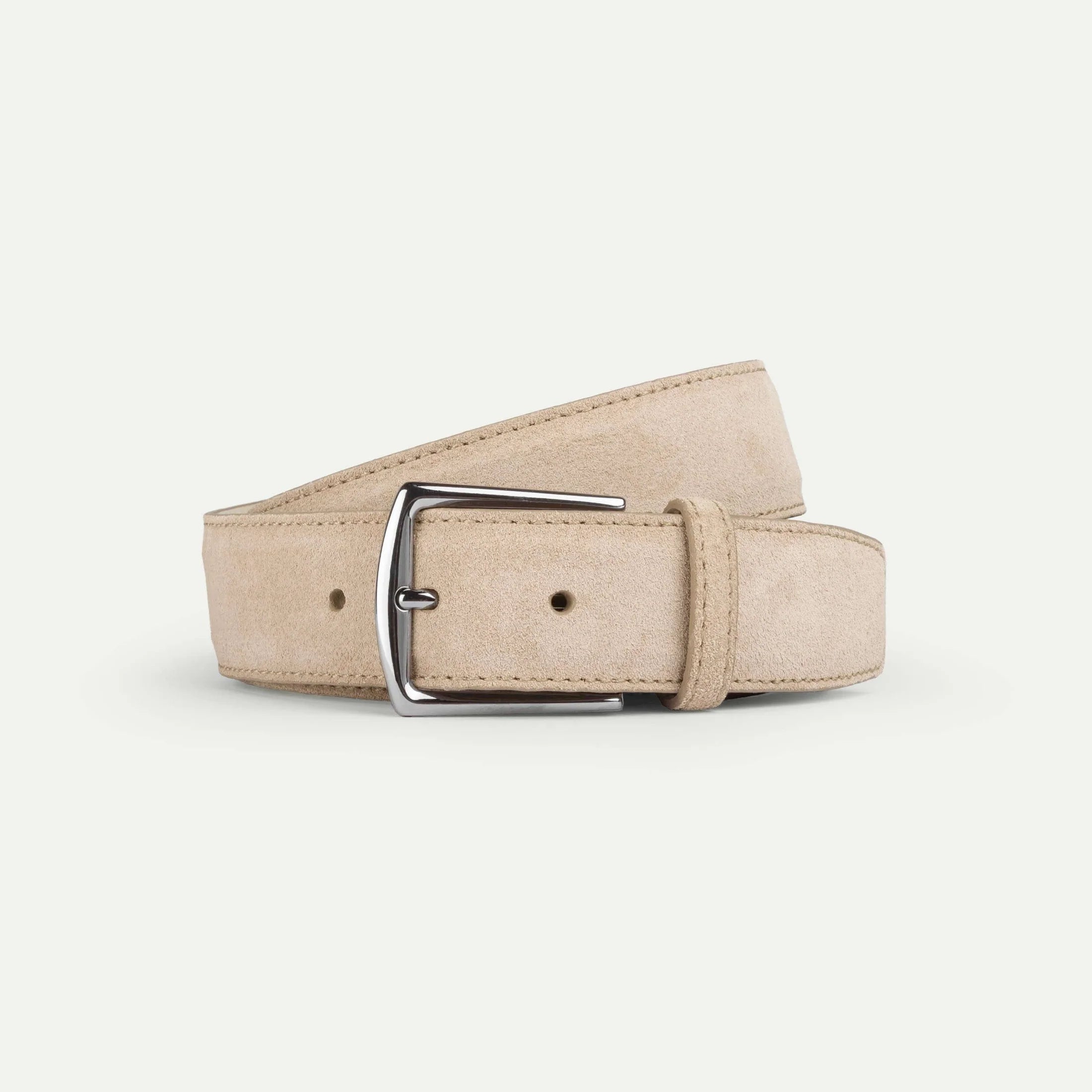 Light beige Suede Belt
