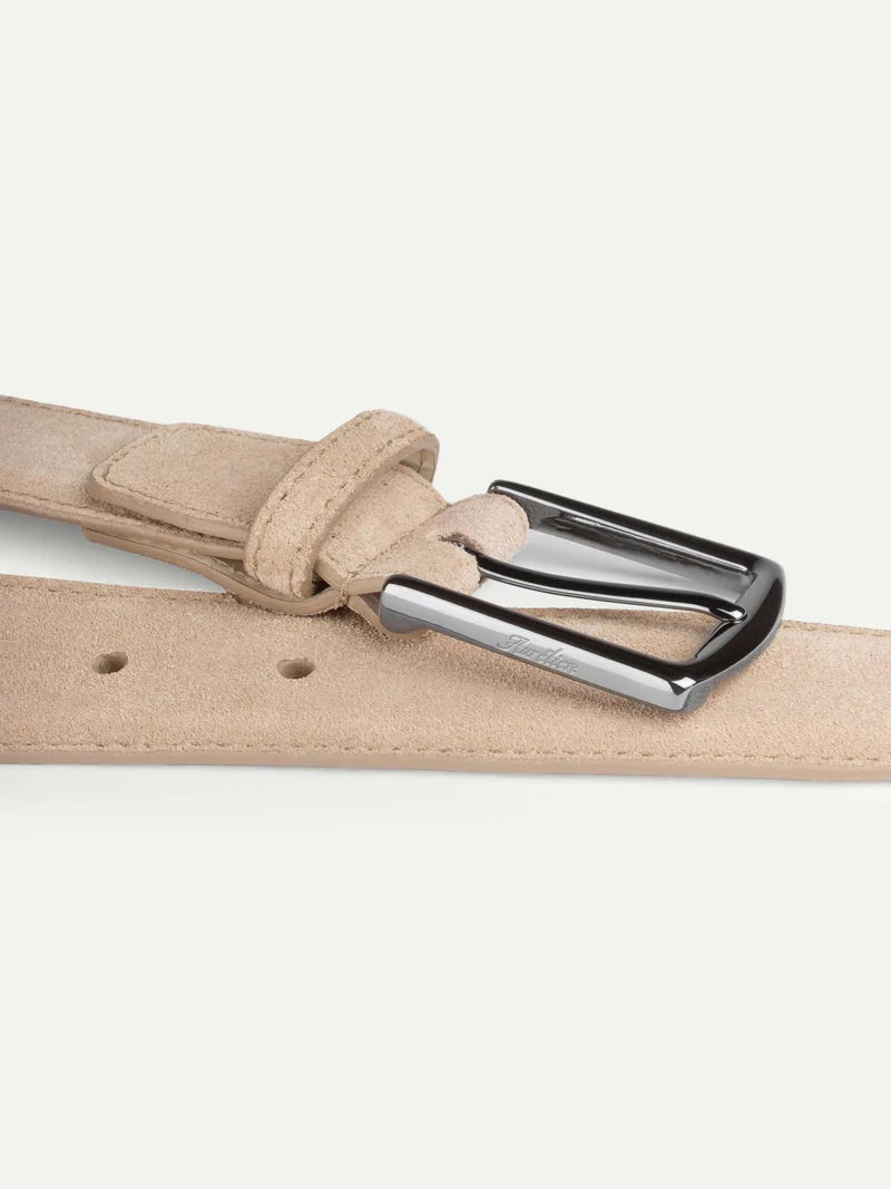 Light beige Suede Belt