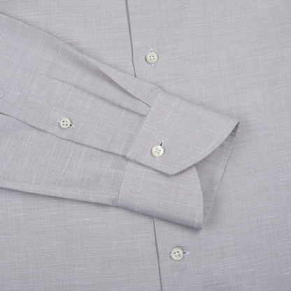 Brown Cotton/Linen Shirt