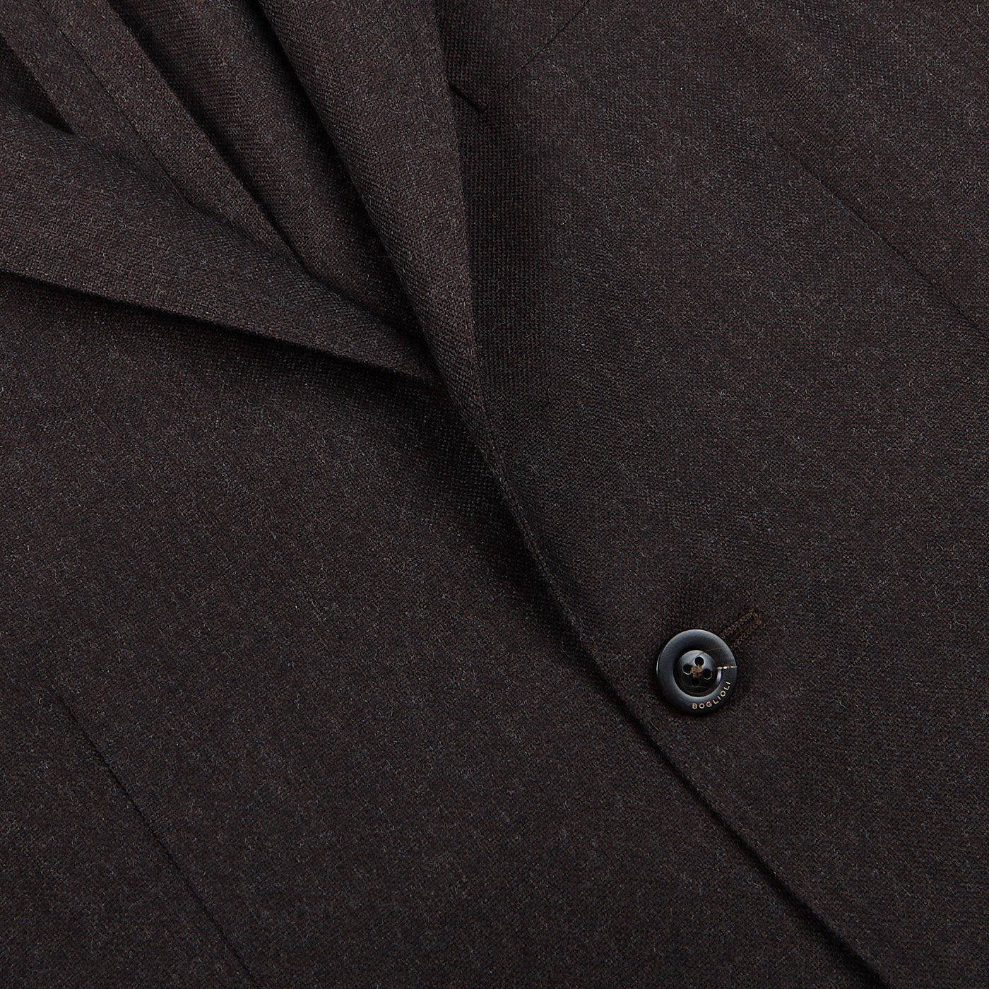 Boglioli Brown Grey Virgin Wool Hopsack K Jacket Closed