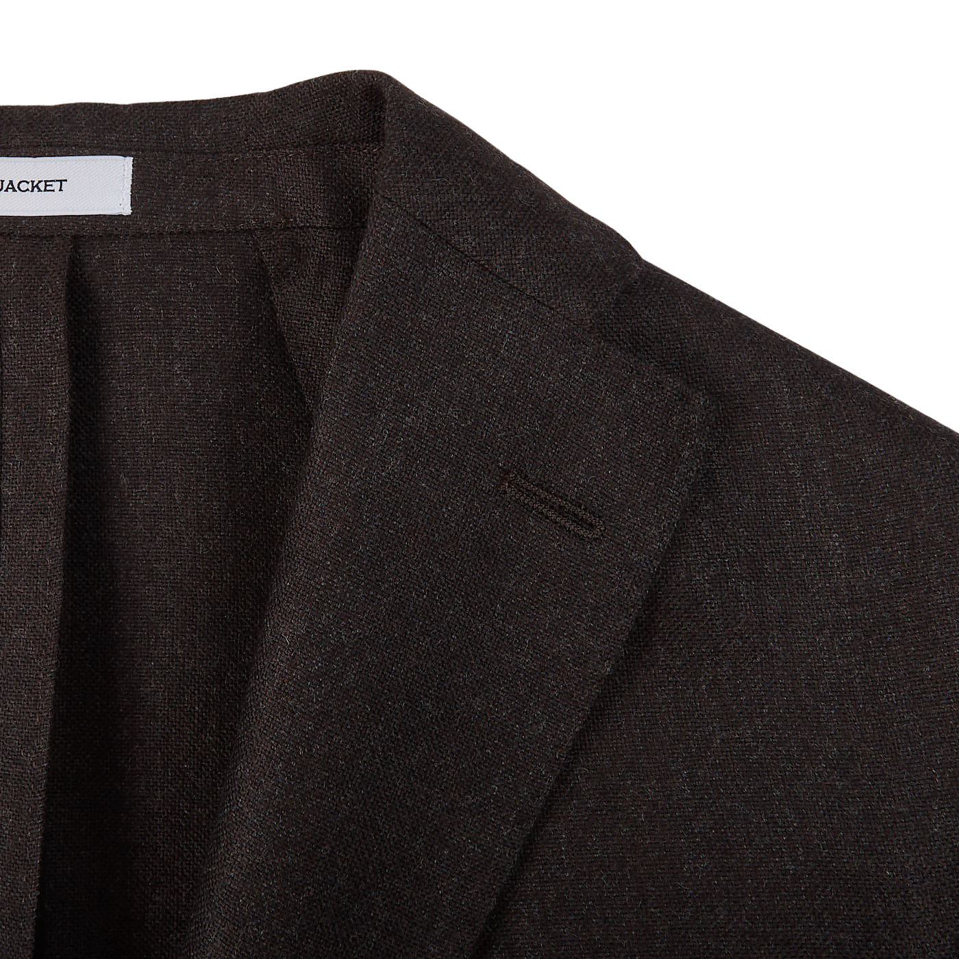Boglioli Brown Grey Virgin Wool Hopsack K Jacket Lapel