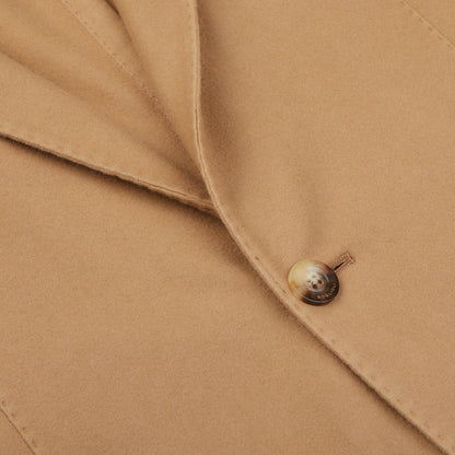 Boglioli Camel Beige Brushed Wool K Jacket Closed
