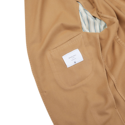 Boglioli Camel Beige Brushed Wool K Jacket Inside