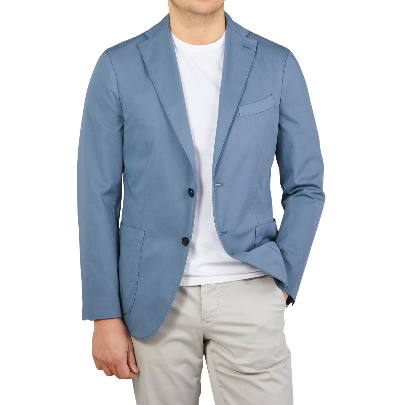 Boglioli Dark Brown Washed Linen Suit Cuff