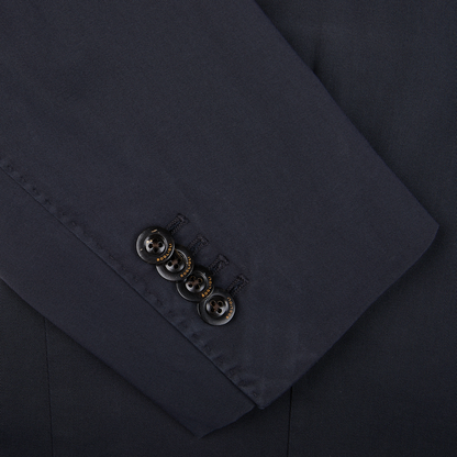 Navy Blue Washed Cotton K Jacket