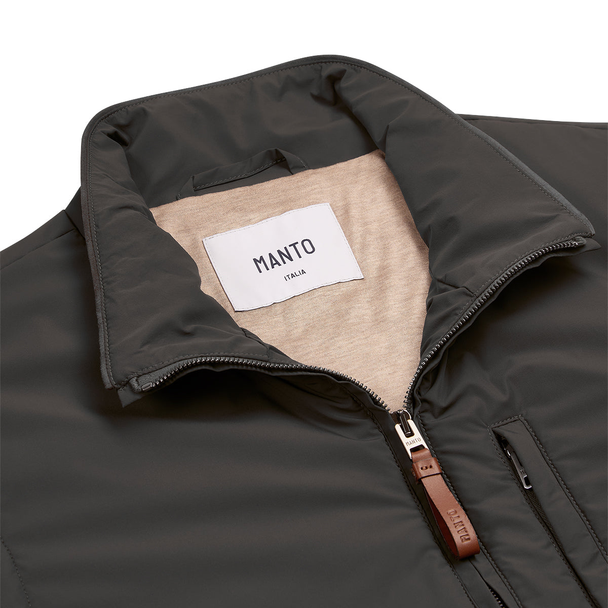 Dark Green Nylon Gilet