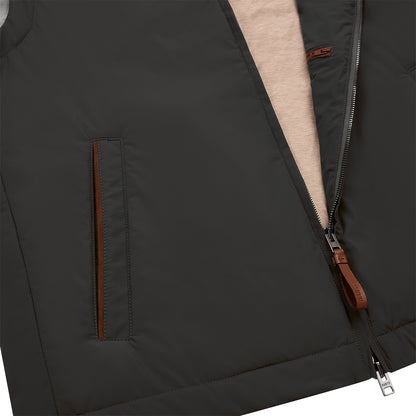 Dark Green Nylon Gilet