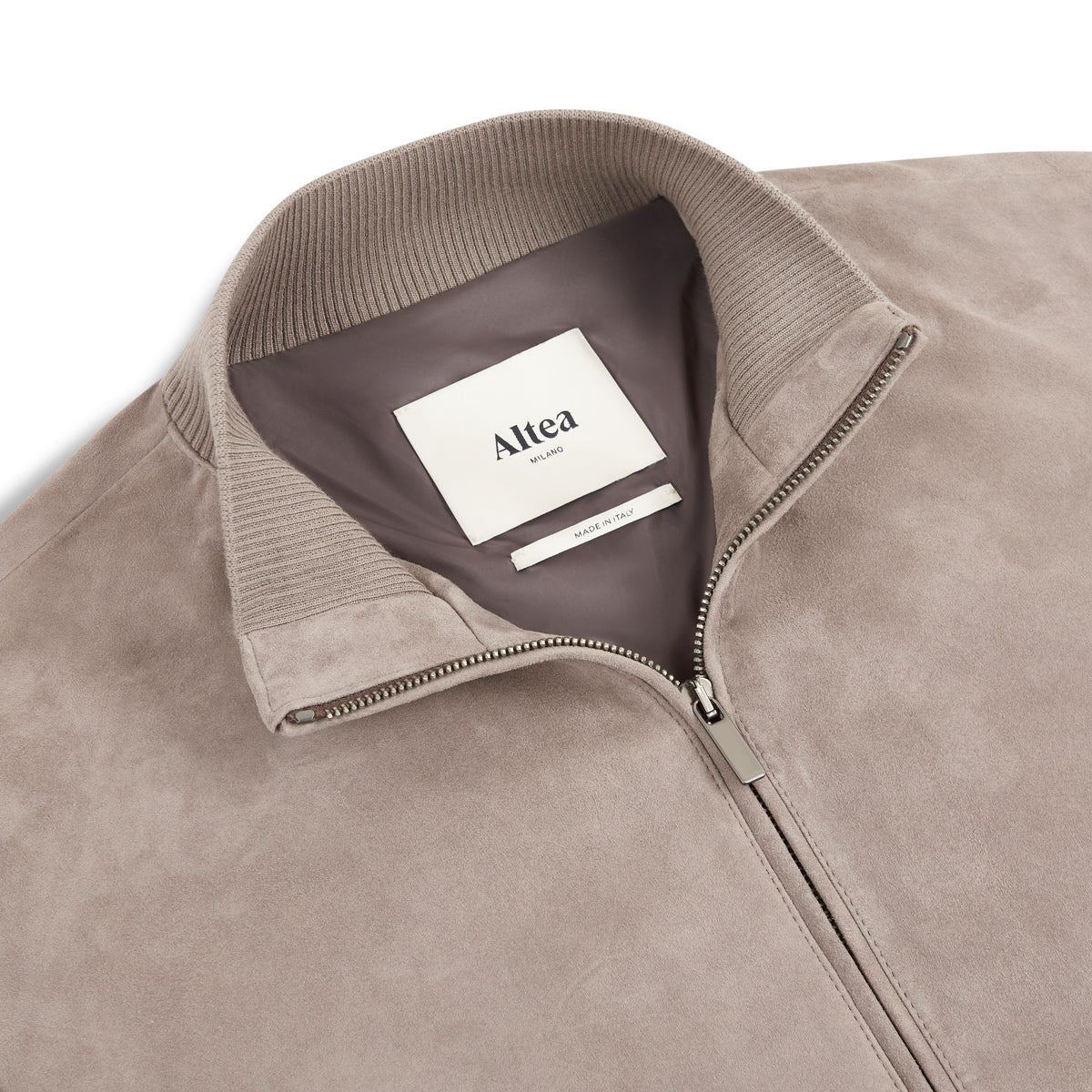 Taupe Suede Blouson