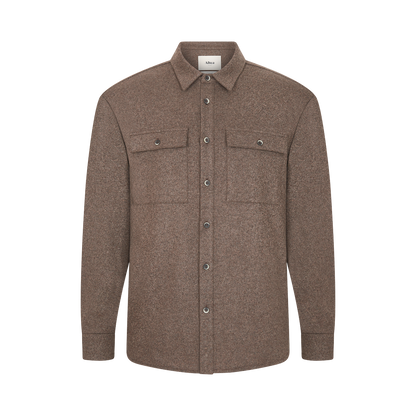 Taupe Cashmere Overshirt